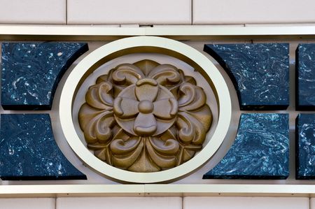 Colorful retro wall decorationの写真素材