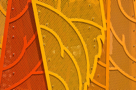 Colorful metallic surface - abstract backgroundの写真素材