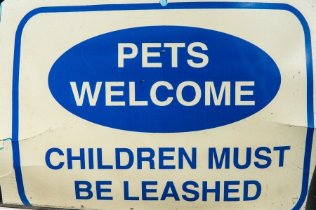 Funny vintage sign in store windowの写真素材