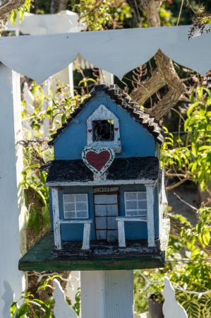 Rustic old birdhouseの写真素材