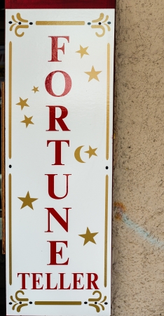 Fortune Teller sign on street of San Franciscoの写真素材
