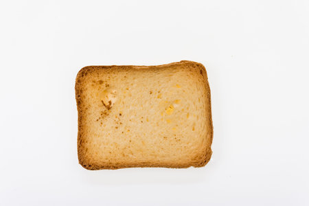 Brioche toast - closeup isolated on white