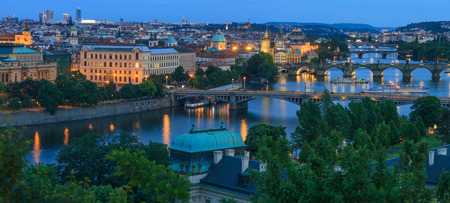 The historic center of Prague ancient architecture and cultural heritageの写真素材
