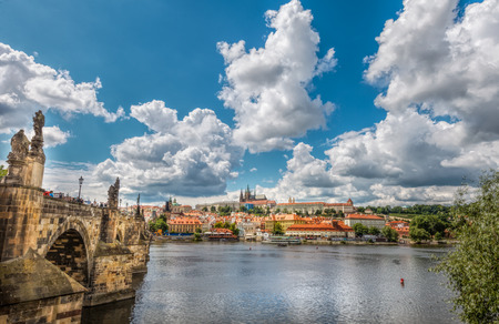 The historic center of Prague, ancient architecture, and cultural heritageのeditorial素材