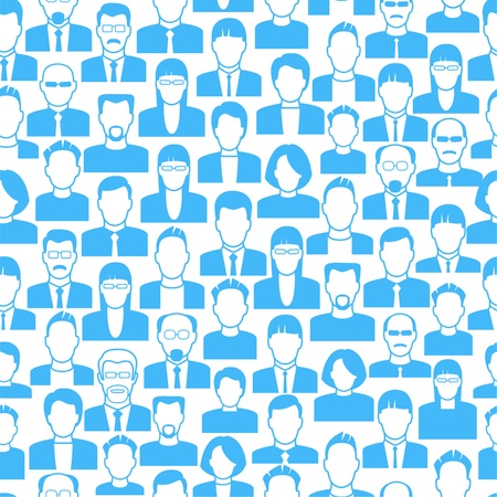 vector  background consists of many icons of modern humans.      the concept of communication between people.のイラスト素材