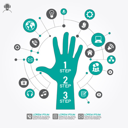 Helpful icon. Service concept us support help desk. Infographics design web elements. Template background. File is saved in AI10 EPS version.のイラスト素材