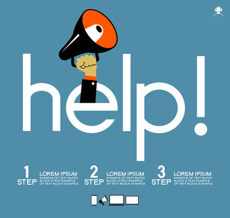 Helpful icon. Service concept us support help desk. Infographics design web elements. Template background. File is saved in AI10 EPS version.のイラスト素材