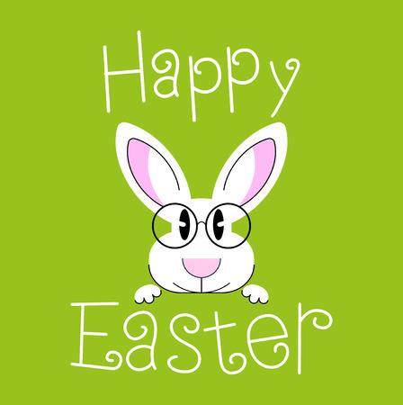 Happy Easter background. Happy Easter design. Rabbit modern design icon.のイラスト素材