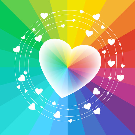 Vector Illustration of a Valentines Day Card. The file is saved in the version AI10 EPS.のイラスト素材