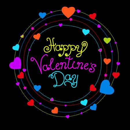 Valentines Day greeting card templateのイラスト素材