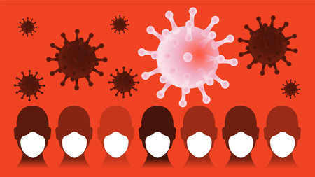 Coronavirus. Modern medical  infographic background. The file is saved in the version AI10 EPS.のイラスト素材