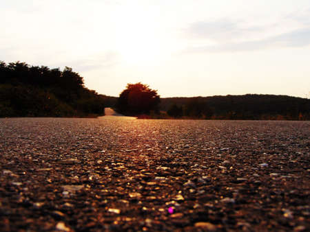 road in the summer in Maramures countyの写真素材