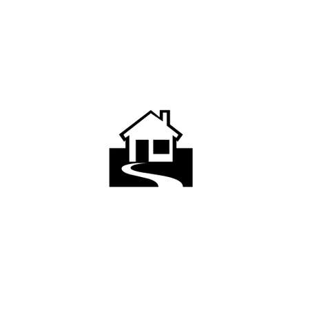 house illustration isolated on white backgroundの写真素材