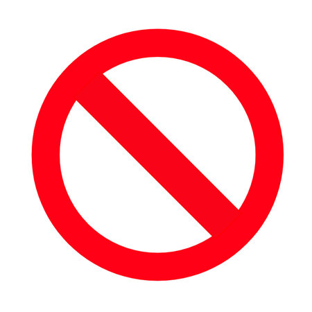 vector stop sign icon. stop sign, red warning - isolated on white background