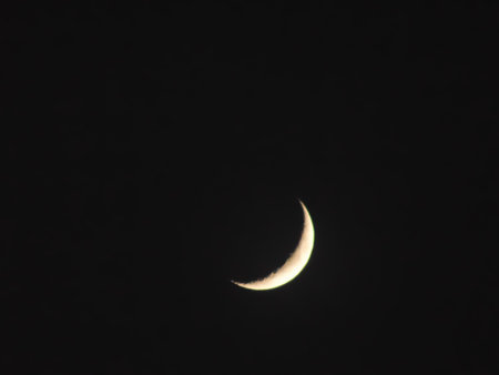 the moon in the sky during the night - view from Romania
