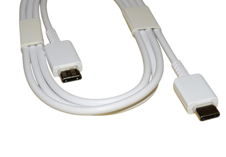 USB-C cable isolated on white