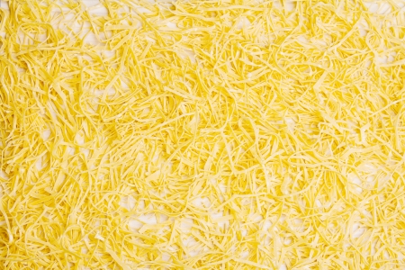 Noodles preparation from dough in home cuisineの写真素材