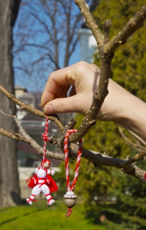 Bulgarian spring sign-Martenitsaの写真素材