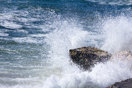 Waves and sea foam の写真素材