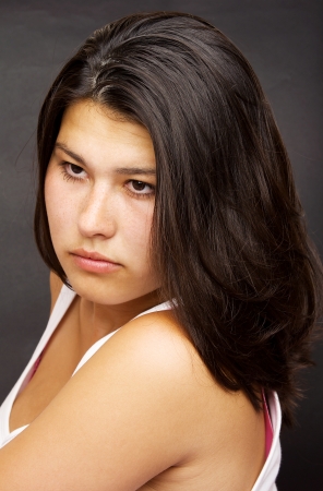 Portrait asian woman faceの写真素材