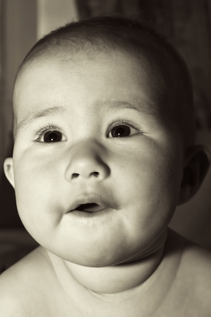 Happy nine-months childの写真素材