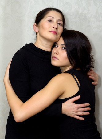mother and daughterの写真素材