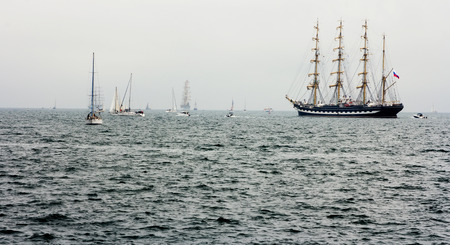 VARNA, BULGARIA - MAY 3, 2014  International Regatta SCF BLACK SEA TALL SHIPS REGATA 2014, Varna, Bulgaria 3,May,2014 のeditorial素材