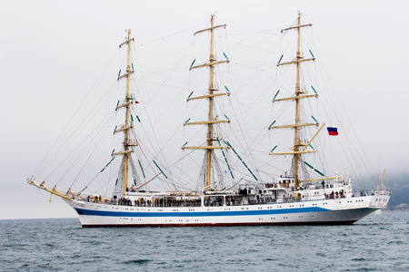 VARNA, BULGARIA - MAY 3, 2014  International Regatta SCF BLACK SEA TALL SHIPS REGATA 2014, Varna,...