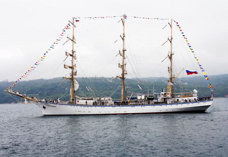 VARNA, BULGARIA - MAY 3, 2014  International Regatta SCF BLACK SEA TALL SHIPS REGATA 2014, Varna, Bulgaria 3,May,2014 のeditorial素材