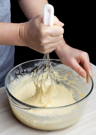 Making sponge cake. Series.の写真素材
