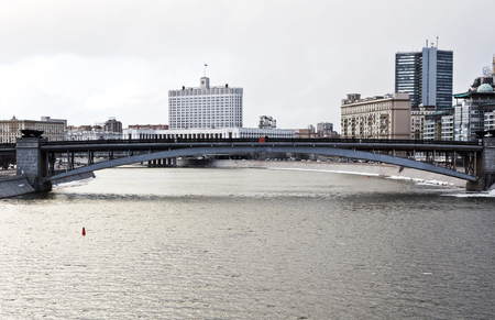 Moscow. Russia, February 25.2017: House Russian Federation Government in Moscow. city ??viewのeditorial素材
