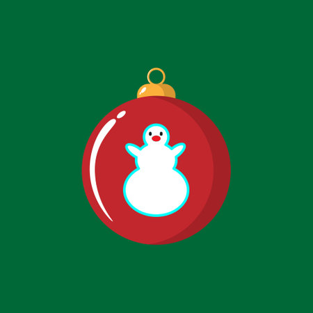 Christmas stuff like Christmas hat, Christmas stocking, candy cane, Christmas ballのイラスト素材