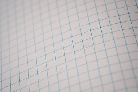 Blank notebook sheet as background. Close-up photo. Soft focus. White square paper. Can be used as a texture or background.の写真素材