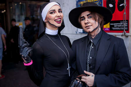 Kiev, Ukraine - May 20, 2018: Comic Con, an annual festival of geek cultureのeditorial素材