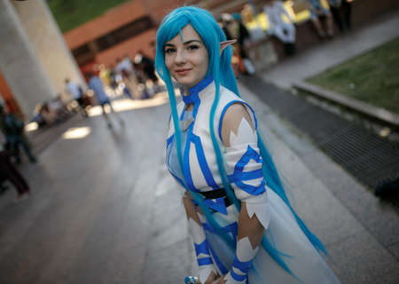 Kiev, Ukraine - June 1, 2019: Comic Con, an annual fandom festival in Ukraine.のeditorial素材