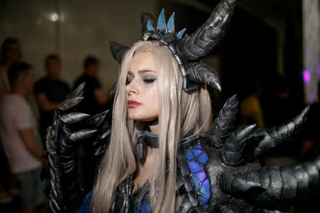 Kiev, Ukraine - June 1, 2019: Comic Con, an annual fandom festival in Ukraine.のeditorial素材