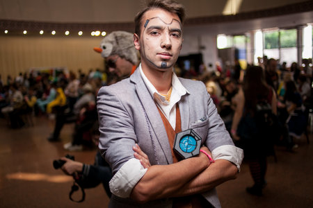 Kiev, Ukraine - May 20, 2018: Comic Con, an annual festival of geek cultureのeditorial素材