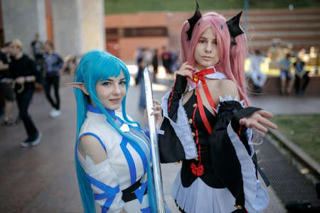 Kiev, Ukraine - June 1, 2019: Comic Con, an annual fandom festival in Ukraine.のeditorial素材