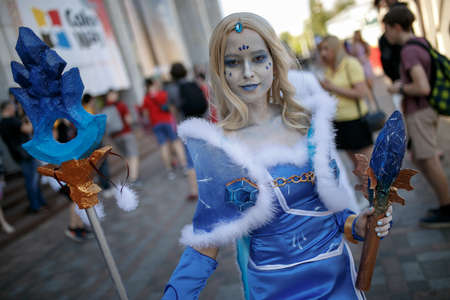 Kiev, Ukraine - June 1, 2019: Comic Con, an annual fandom festival in Ukraine.のeditorial素材