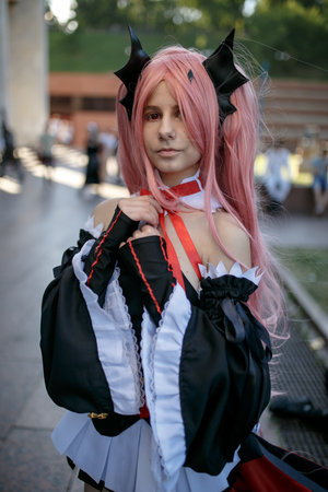 Kiev, Ukraine - June 1, 2019: Comic Con, an annual fandom festival in Ukraine.のeditorial素材