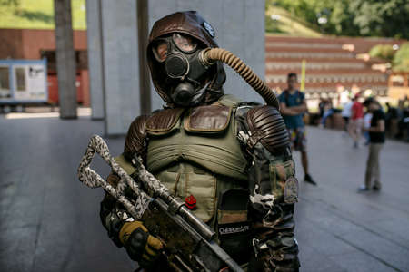 Kiev, Ukraine - June 1, 2019: Comic Con, an annual fandom festival in Ukraine.のeditorial素材