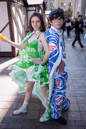 Kiev, Ukraine - May 20, 2018: Comic Con, an annual festival of geek cultureのeditorial素材
