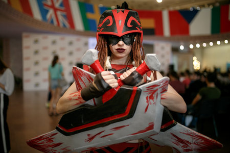 Kiev, Ukraine - June 1, 2019: Comic Con, an annual fandom festival in Ukraine.のeditorial素材