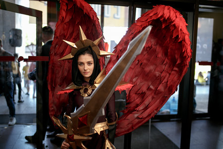 Kiev, Ukraine - June 1, 2019: Comic Con, an annual fandom festival in Ukraine.のeditorial素材