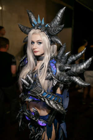 Kiev, Ukraine - June 1, 2019: Comic Con, an annual fandom festival in Ukraine.のeditorial素材