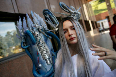 Kiev, Ukraine - June 1, 2019: Comic Con, an annual fandom festival in Ukraine.のeditorial素材