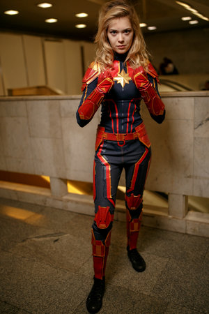 Kiev, Ukraine - June 1, 2019: Comic Con, an annual fandom festival in Ukraine.のeditorial素材