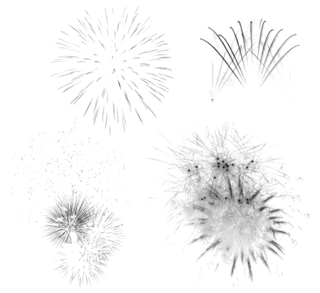 Fireworks Photoshop brushesの写真素材