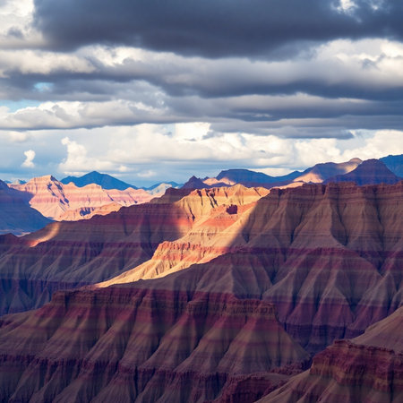 Grand Canyon National Park, Arizona, United States. Scenic view of the Grand Canyon at sunset.の素材