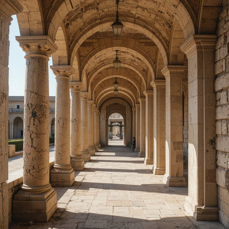 The colonnade of the Palace of Versailles, Franceの素材